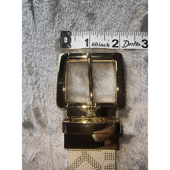 Michael Kors Logo Reversible Belt - Medium Vanilla/Beige main image 10